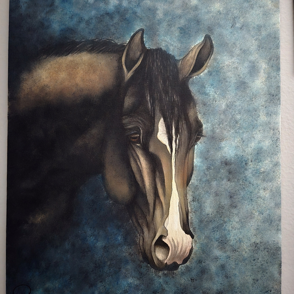 Elegant Horse Portrait Art Print